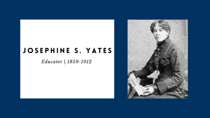 Josephine S. Yates, Educator, 1859-1912 in old-fashioned clothing