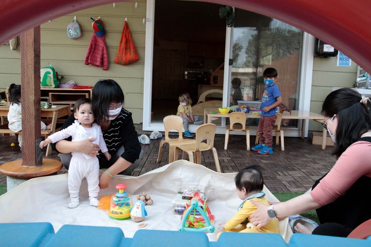 Family child care home serving infants and preschoolers, 2021