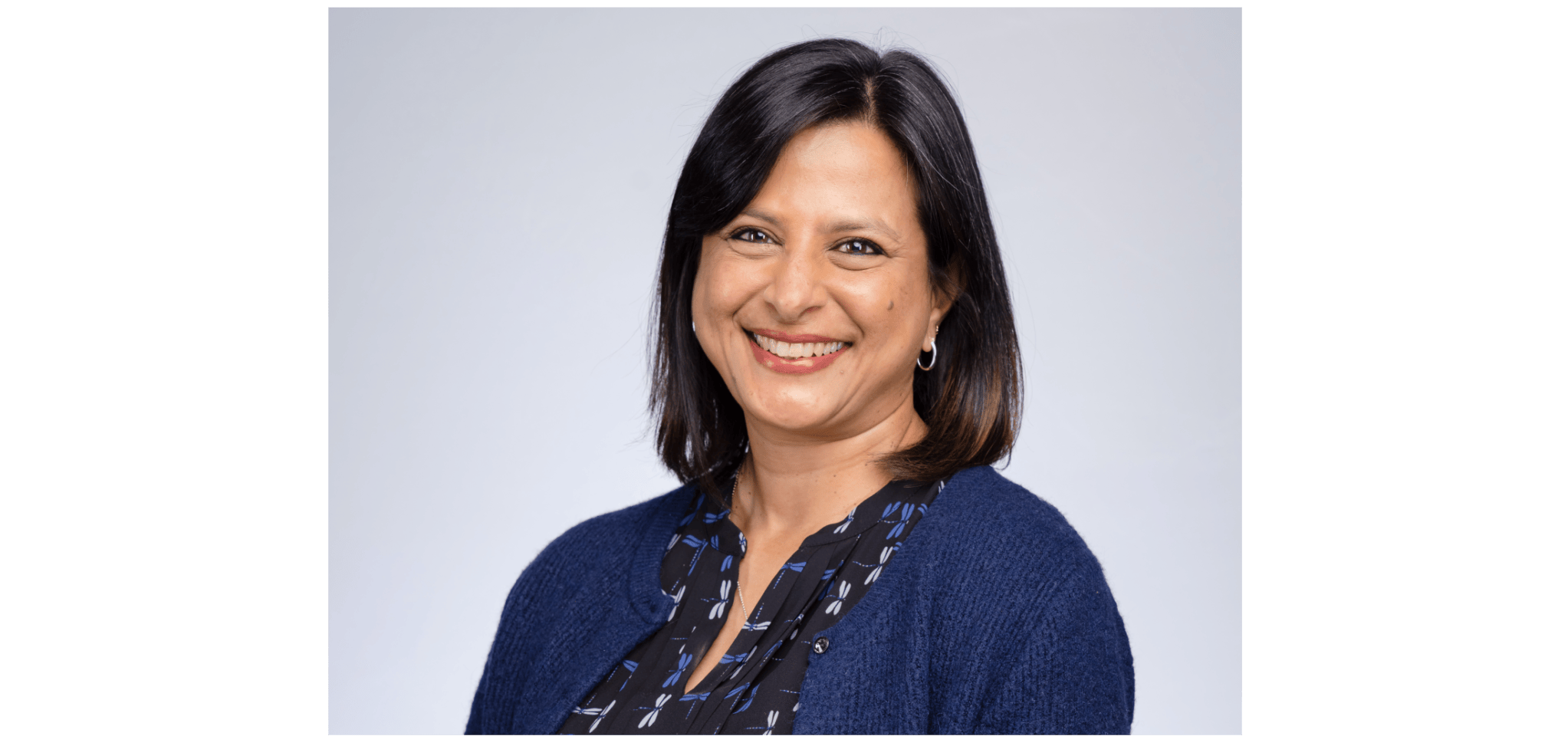 Headshot of CSCCE Executive Director, Savitha Moorthy.